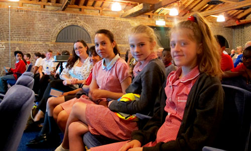 children at the launch 